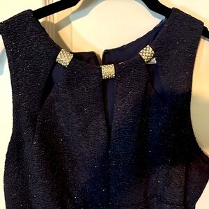 Eliza J Women’s Formal Cocktail Dress Size 6.  Black Sparkle Glitter Sheath Gown